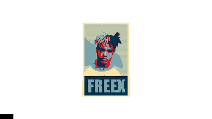 Freex logo, XXXTENTACION, dyed hair, tattoo, musician, representation