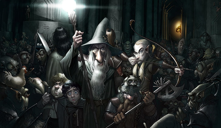 The Lord of the Rings, Aragorn, Gandalf, Gimli, Legolas, Frodo Baggins, HD wallpaper