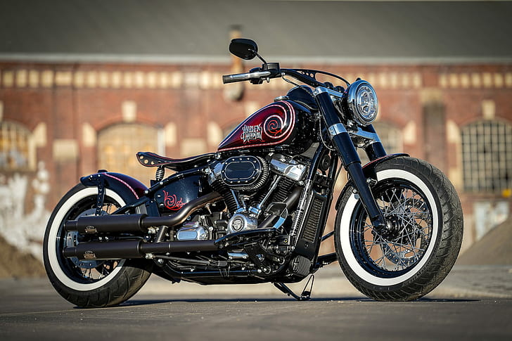 Harley Davidson, Harley-Davidson, motorcycle, Heavy bike, modified