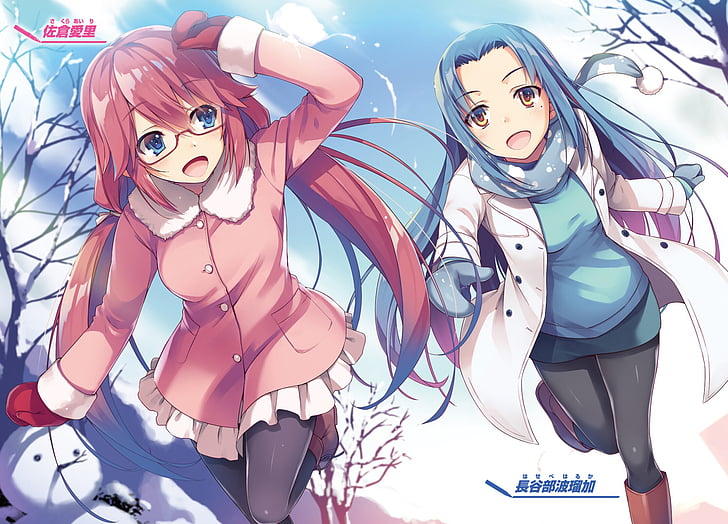 Anime, Classroom of the Elite, Airi Sakura, Haruka Hasebe, HD wallpaper