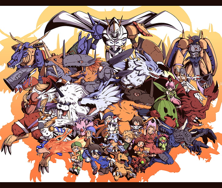 Digimon Adventure, Sora Takenouchi, Takeru Takaishi, Mimi Tachikawa, HD wallpaper