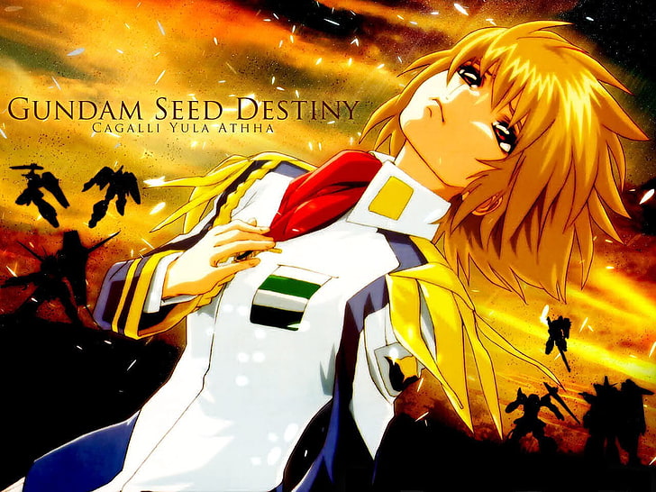 anime, Mobile Suit Gundam SEED, Cagalli Yula Athha, group of people