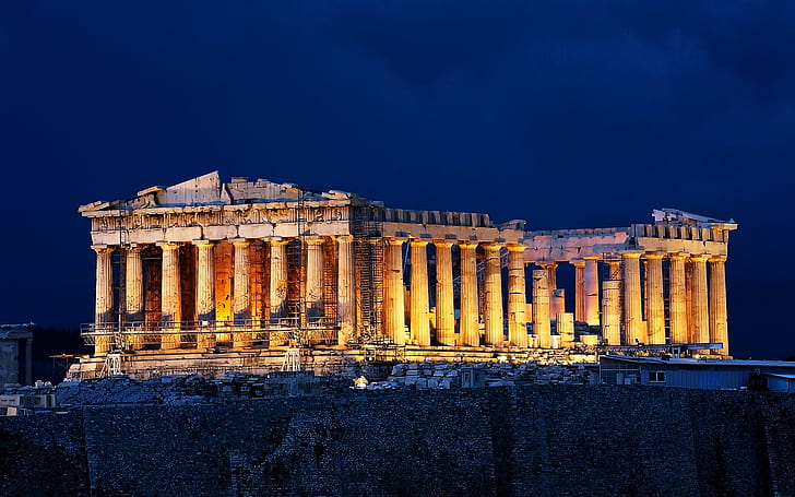 Parthenon Acropolis Athens, HD wallpaper