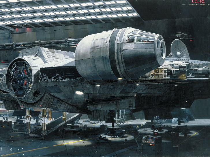 star wars movies millennium falcon hangar Video Games Star Wars HD Art, HD wallpaper