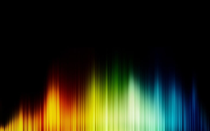 abstract, Audio Spectrum, rainbows, illuminated, backgrounds, HD wallpaper
