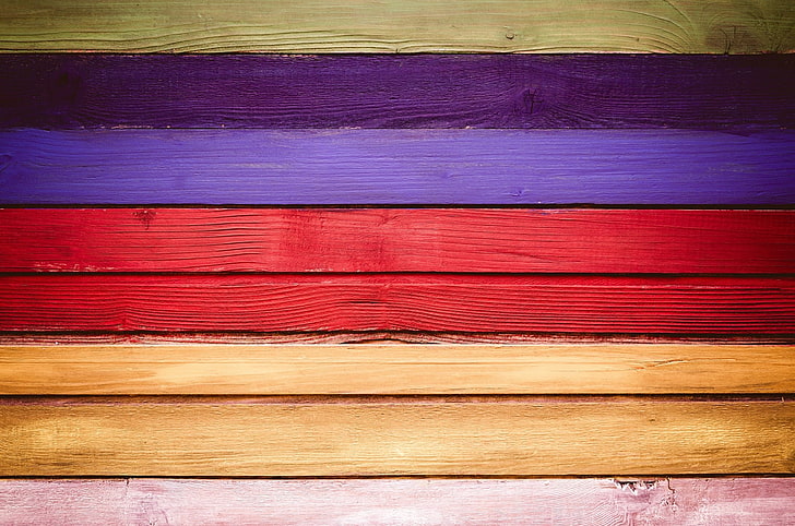 wooden surface, colorful, texture, backgrounds, multi colored, HD wallpaper