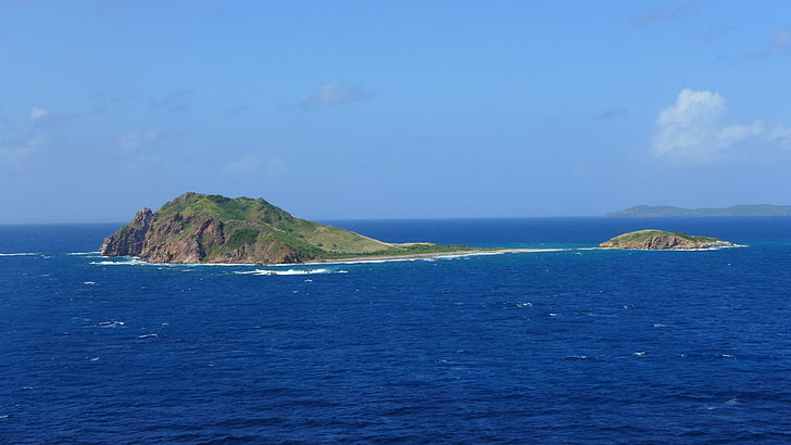 St. Thomas, sea, Caribbean, sky, horizon, nature, water, scenics - nature, HD wallpaper