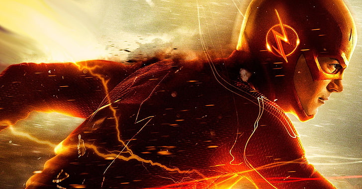 The Flash wallpaper, speed, hero, costume, the series, DC Comics