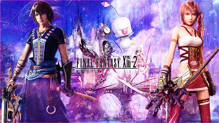 Final Fantasy XIII-2 wide, HD wallpaper