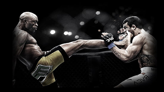 Anderson Silva Vitor Belfort MMA Poster 24x36