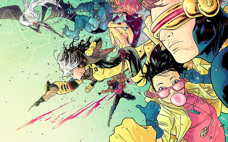 Marvel X-Men digital wallpaper, Marvel Comics, Wolverine, Rouge, HD wallpaper