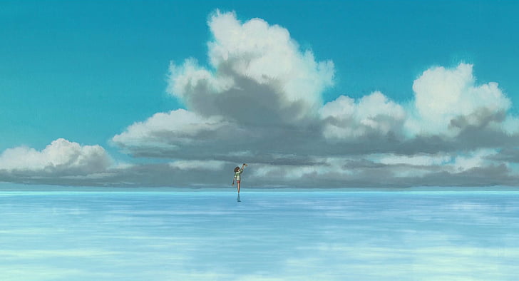 HD wallpaper: Movie, Spirited Away, cloud - sky, water, sea, blue,  tranquility | Wallpaper Flare