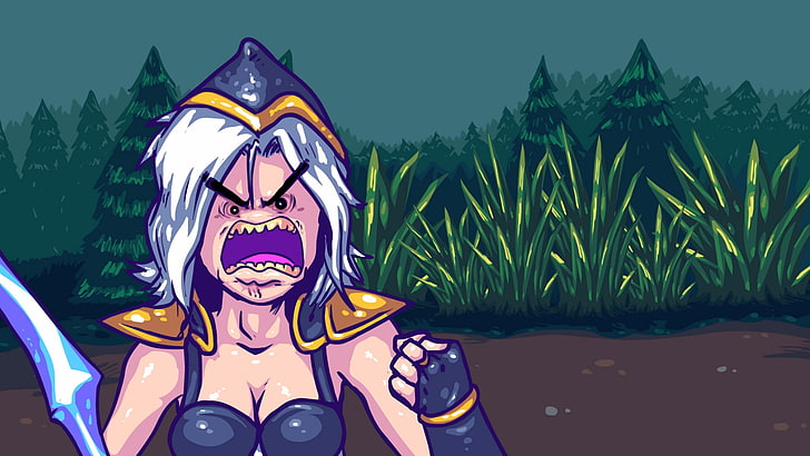 Ashe from Mobile Legends illiustration, League of Legends, humor