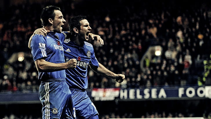 Chelsea FC, John Terry, Frank Lampard, footballers, soccer, HD wallpaper
