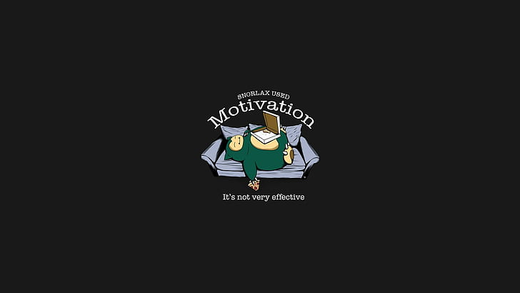 Snorlax - Pokemon, motivation print, funny, 1920x1080