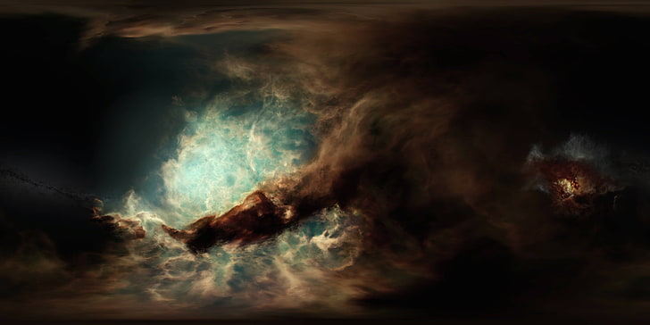 abstract painting, space, EVE Online, video games, cloud - sky, HD wallpaper