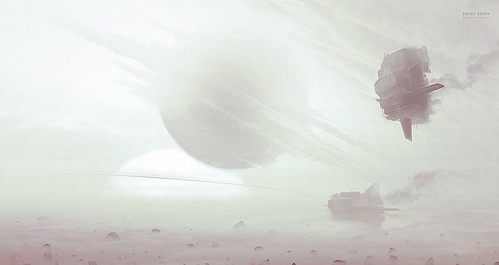 planet digital wallpaper, Kuldar Leement, science fiction, artwork