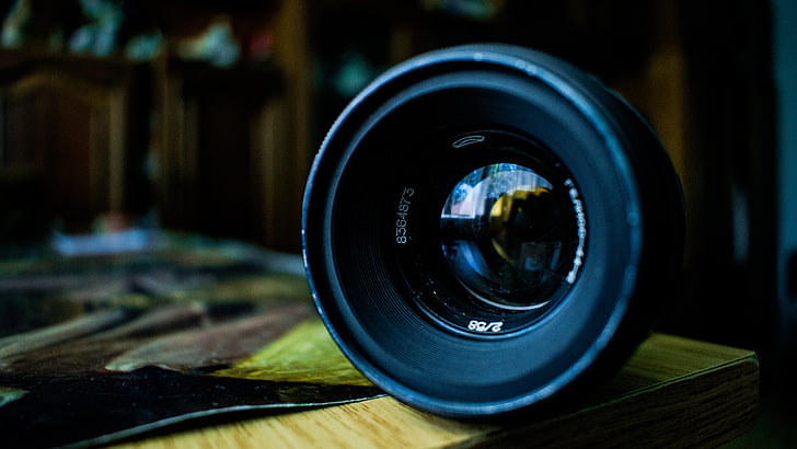 black camera lens, photography, reflection, Zenit (camera), lens - optical instrument, HD wallpaper