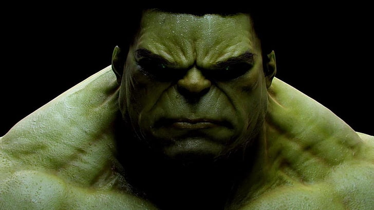 The Incredible Hulk, Marvel Comics, studio shot, one person, portrait, HD wallpaper