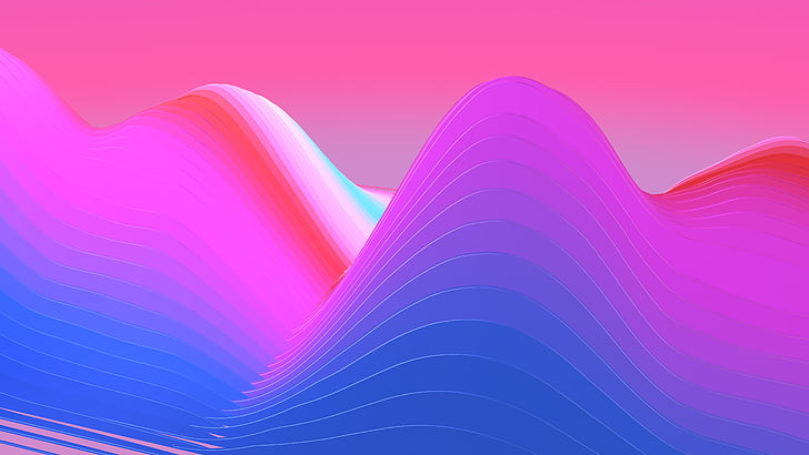 HD wallpaper: multicolored wave, Waves, Gradient, iOS 11, iPhone X, HD, 5K  | Wallpaper Flare