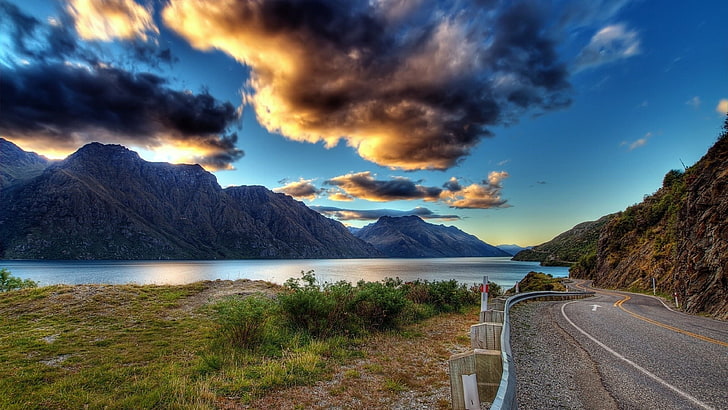 HD wallpaper: New Zealand Lake Tekapo Mountains Cloud Sky Wallpaper Hd  3840×2160 | Wallpaper Flare