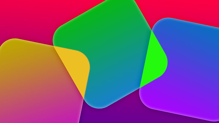 square green and multicolored wallpaper, line, Apple, mac, abstract