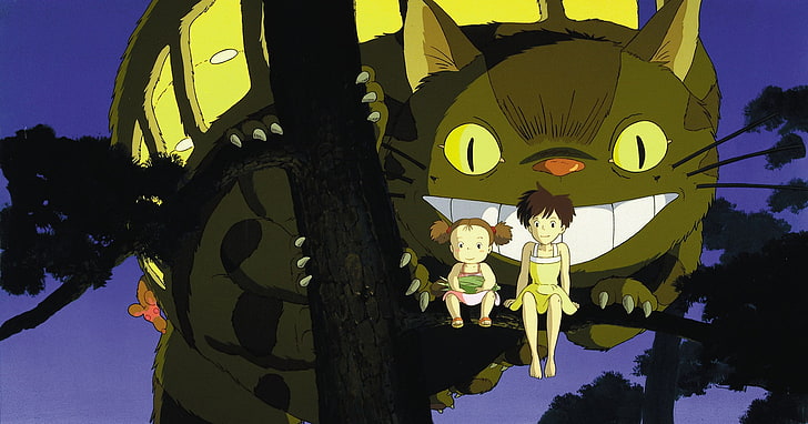 Studio Ghibli, Totoro, My Neighbor Totoro, anime, human representation, HD wallpaper
