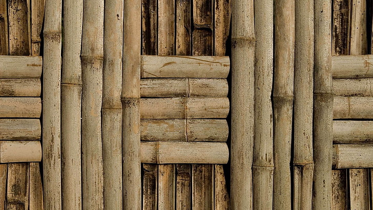 bamboo, wood - material, pattern, no people, full frame, backgrounds, HD wallpaper