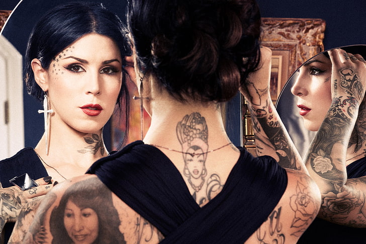 Kat Von D, women, tattoo, Tattoo Artist