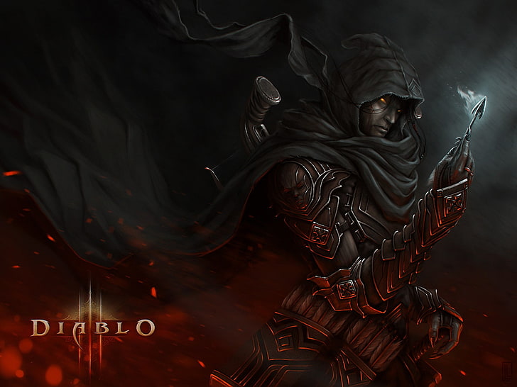 Diablo 3 digital wallpaper, Diablo III, video games, fantasy art
