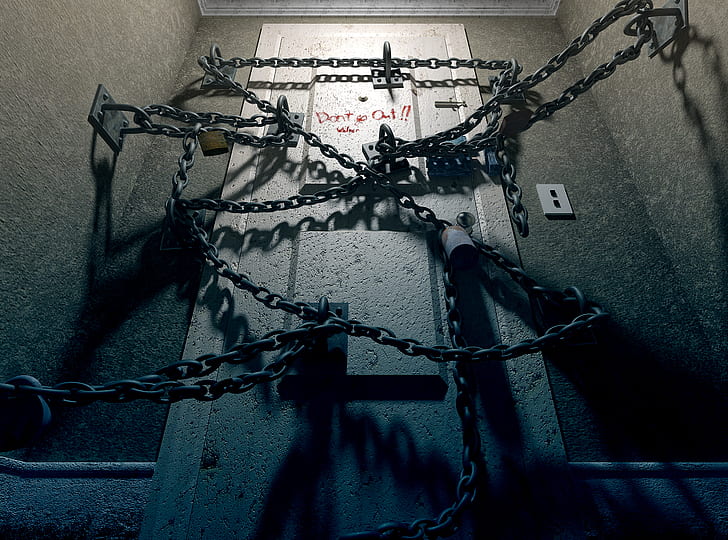 HD wallpaper: room, the game, the door, chain, Silent Hill 4, 2004, The Room  | Wallpaper Flare