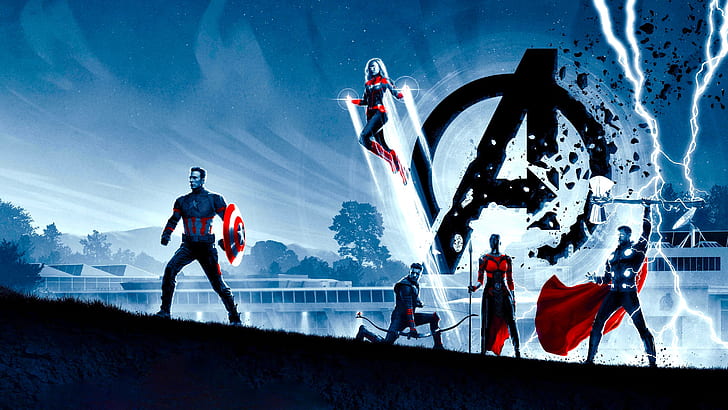 The Avengers, Ant-Man, Avengers EndGame, Captain America, Captain Marvel, HD wallpaper