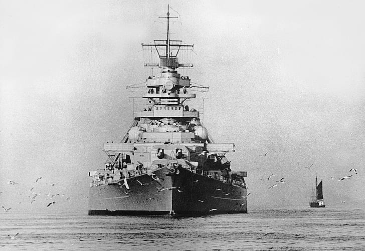 Bismarck (ship), military, Warship, HD wallpaper