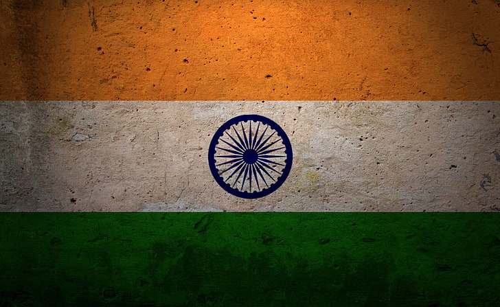 Grunge Flag Of India HD Wallpaper, Indian flag, Artistic, wall - building feature