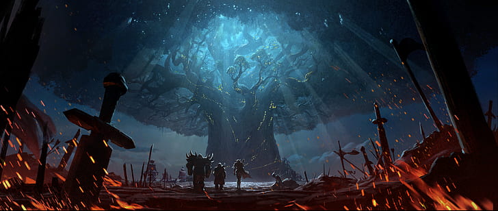 8K, Artwork, 4K, World of Warcraft: Battle for Azeroth, HD wallpaper