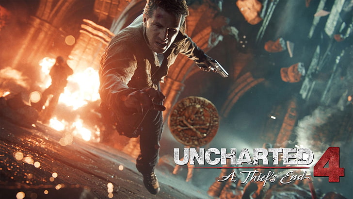Uncharted 4: A Thief's End, one person, adult, men, communication