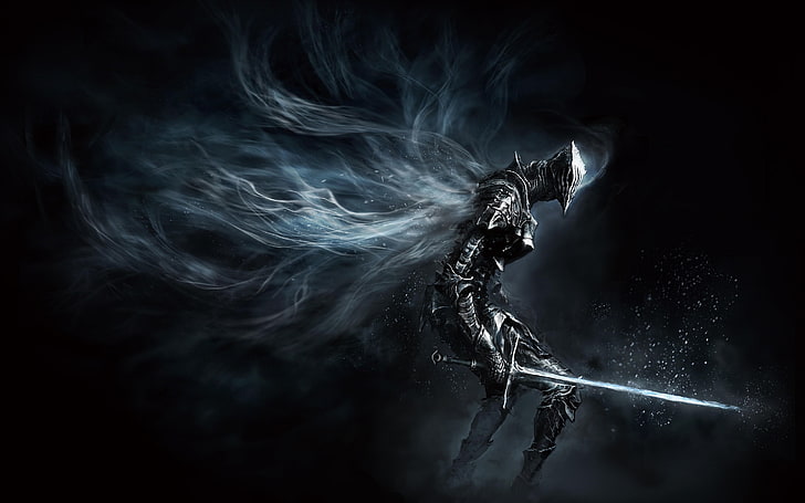 robot holding sword illustration, Dark Souls, Dark Souls III