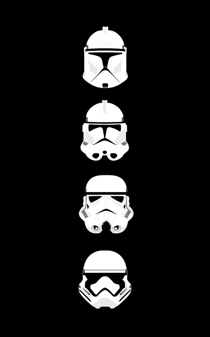 star wars clone trooper stormtrooper helmet minimalism portrait display, HD wallpaper