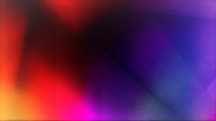 abstract, 3D, gradient, blue, orange, red, yellow, black, bright, HD wallpaper