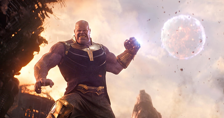 4k, Thanos, Avengers: Infinity War, Josh Brolin, men, males, HD wallpaper