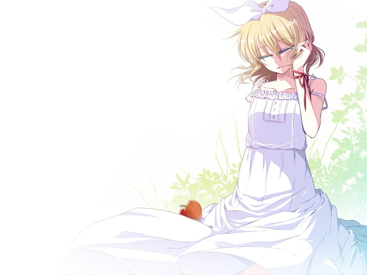 anime, Kagamine Rin, Vocaloid, women, real people, one person, HD wallpaper