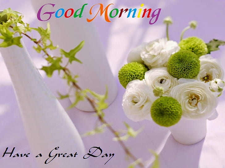 HD wallpaper: facebook, flower, good morning, green, hD, white | Wallpaper  Flare