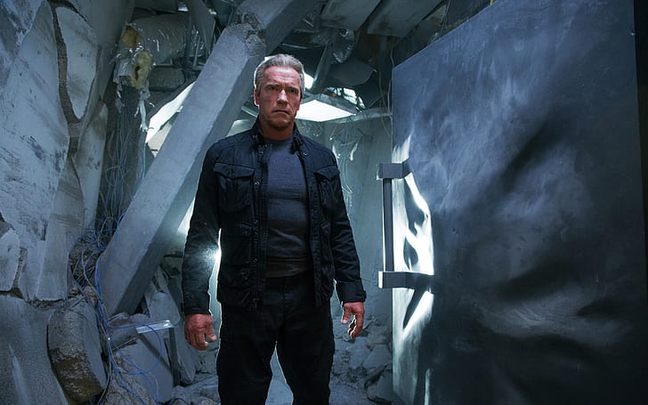 Terminator Genisys Arnold Schwarzenegger, HD wallpaper
