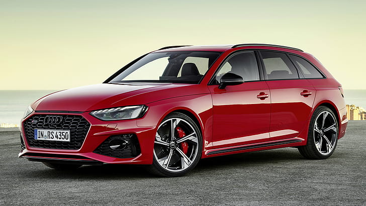 Audi, Audi RS4, Audi RS4 Avant, Car, Luxury Car, Red Car, Station Wagon