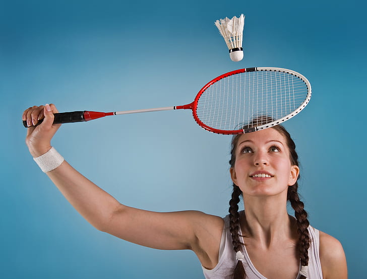 HD wallpaper: woman, badminton, racket | Wallpaper Flare