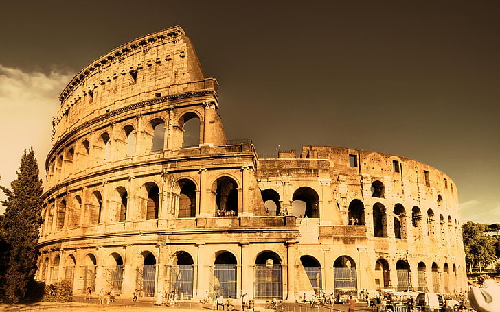 Rome Colosseum, italy, architecture, monument, history, coliseum, HD wallpaper