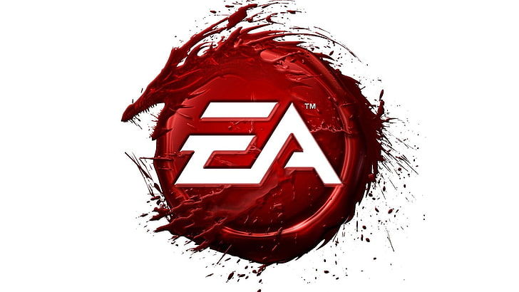 red and white EA Sports logo, Dragon Age, Dragon Age II, Electronic Arts, HD wallpaper