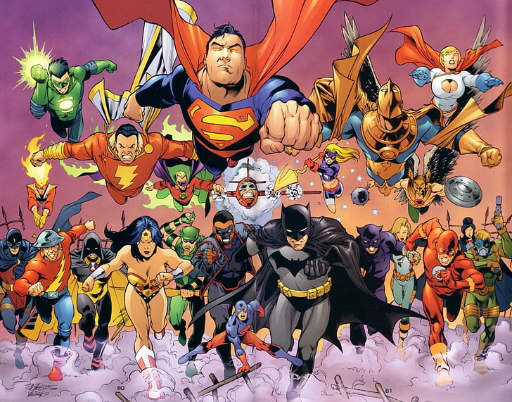 Hd Wallpaper Comics Justice League Atom Dc Comics Batman Captain Marvel Wallpaper Flare