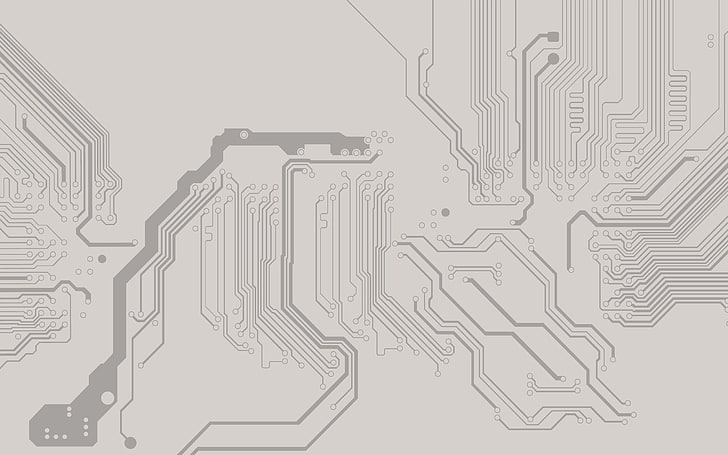 electronic circuit illustration, minimalism, background, macro, HD wallpaper