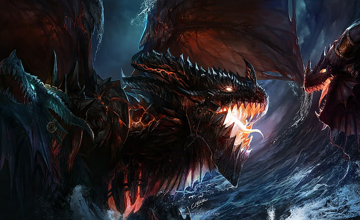 Deathwing, dragon, Warcraft